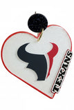 A Texans Kind of Love Inspired Dangle Statement Earrings