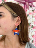 ‘Stros Baseball Inspired Earrings