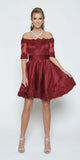 Juliet 804 Short Dress Off-Shoulder with Appliques
