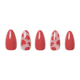 Glamnetic - Love Me Press-On Nails | Short Almond | Red Pink Valentine