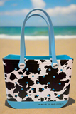 Venture Sack Cow Print Blue Medium - S2S Outfitters