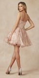 Juliet 838 Homecoming Short Dress Applique and Glitter