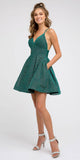 CLEARANCE - Juliet 850 Short V-Neck A-Line Dress with Pockets (Size Small)