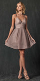CLEARANCE - Juliet 850 Short V-Neck A-Line Dress with Pockets (Size Small)