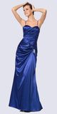CLEARANCE - Cinderella Divine 8530 Satin Dress Ruched Bodice Sweetheart