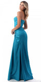 CLEARANCE - Cinderella Divine 8530 Satin Dress Ruched Bodice Sweetheart