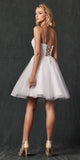Juliet 860 Short Floral Applique BaDoll Dress