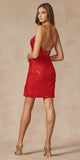 Juliet 873 Tight Sequin Cocktail Party Dress Skirt Slit