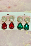 Vintage Crystal TearDrop Statement Earrings