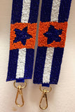H-Town Baseball Beaded Bag Strap