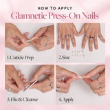 Glamnetic - Pink Macaron Press-On Nails | Pink French Tip | Short Almond