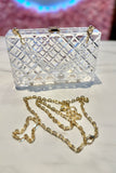 Studded Affair Clear Acrylic Bag