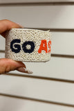 Astros Houston Baseball Beaded Cuff Bracelet