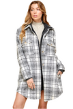 B&W Plaid Shacket