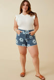 Flower Power Mommy + Me Denim Shorts