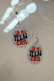 In My Texas Era Glitter Teardrop Earrings