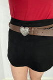Rodeo Sweetheart Heart Buckle Belt