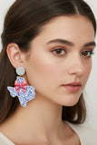 Bluebonnet Bow Texas Drop Earrings