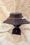 Golden Tide Pearl Statement Necklace