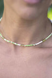 Green Seed Bead Necklace