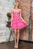 Juliet JT920K Dress Short Tulle Sequin A-Line Cocktail Dress