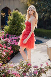 Juliet JT923S Dress Leaf Lace Corset with Ruffle Tulle Skirt