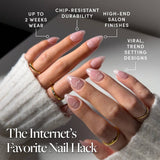 Glamnetic - Soulmate Energy Press-On Nails | Short Almond Pink Magnetic