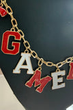 Game Day Glam Charm Necklace