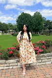 Golden Hour Garden Midi Dress