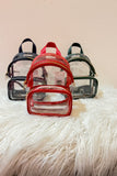 Clear Game Day Mini Backpack