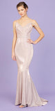 CLEARANCE - Eureka 9811 Cold-Shoulder Mermaid Long Dress (Size L)
