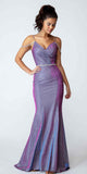 CLEARANCE - Eureka 9811 Cold-Shoulder Mermaid Long Dress (Size L)
