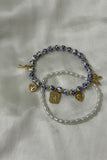 Coquette Blue Belle Ceramic Charm Bracelet Set
