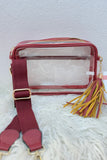 Clear Stadium Bag with Tassel