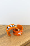 Astros Houston Baseball Beaded Cuff Bracelet