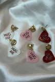 Hug Me Heart Dangle Statement Earrings