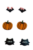 Halloween Glitter Stud Earrings