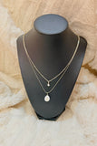 Pearl Drop Layered Necklace