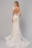 Andrea & Leo A1022 Bohemian Lace Mermaid Gown