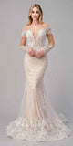 Andrea & Leo A1022 Bohemian Lace Mermaid Gown