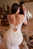 Andrea & Leo A1022 Bohemian Lace Mermaid Gown