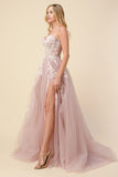 Andrea & Leo A1029 Angelonia Diamond Glitter Corset Gown