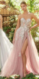 Andrea & Leo A1089 Penelope Blossom Gown with Overskirt
