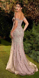 Andrea & Leo A1257 Long Off the Shoulder Embellished Gown