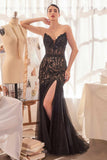 Andrea & Leo A1388 Dress Sequin Floral Mermaid Gown