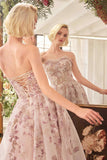Andrea & Leo A1455 Dress Romance Embroidery A-Line Corset Gown