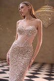 Andrea & Leo A1481 Fitted Strapless Sweetheart Corset Bodice Gown