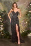 Andrea & Leo A1494 Strapless Sweetheart Fitted Formal Gown