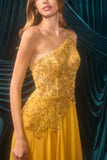 Andrea & Leo A1495 One Shoulder Chiffon A-Line Formal Dress
