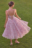 Andrea & Leo A1523 A-Line Tea Length Tea Party Dress